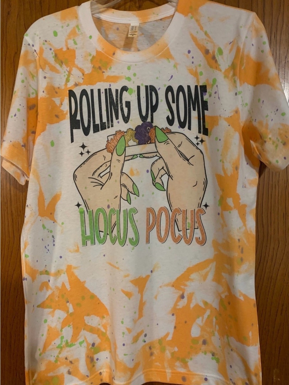Hocus Pocus fabric paint Shirt XL